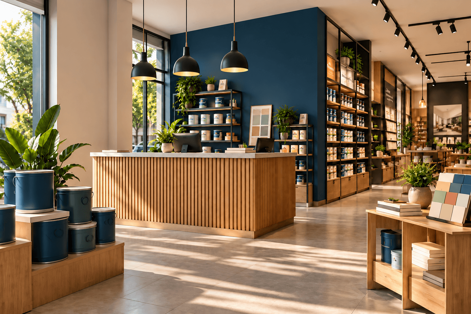Tiendas y locales comerciales con colores Pintuco