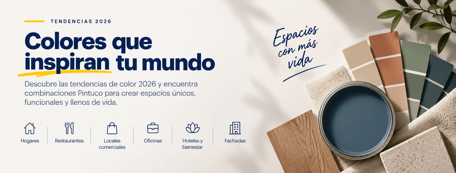 Colores que inspiran nuevos espacios