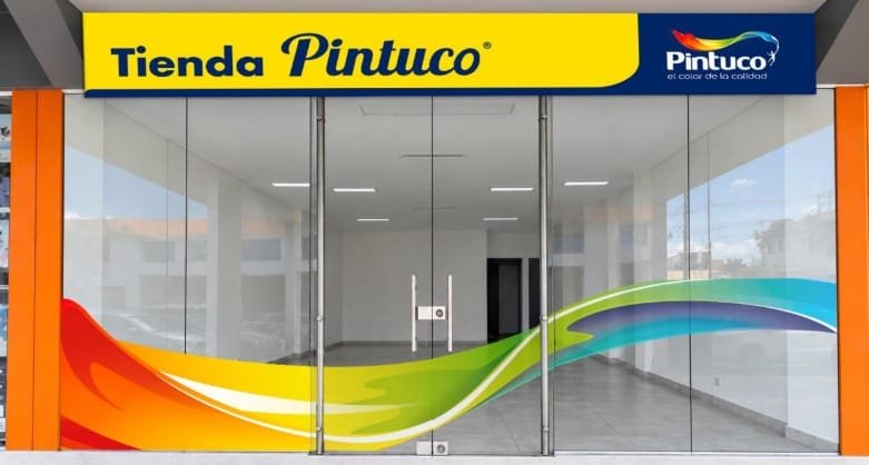 Fachada de Tienda Pintuco Espinal